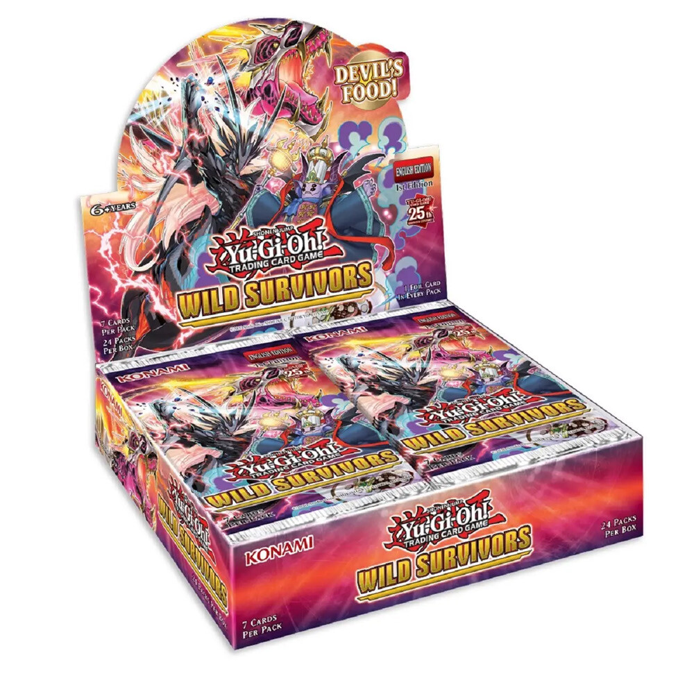 Yugioh Wild Survivors Booster Box 1st Edition Brand New Factory Sealed