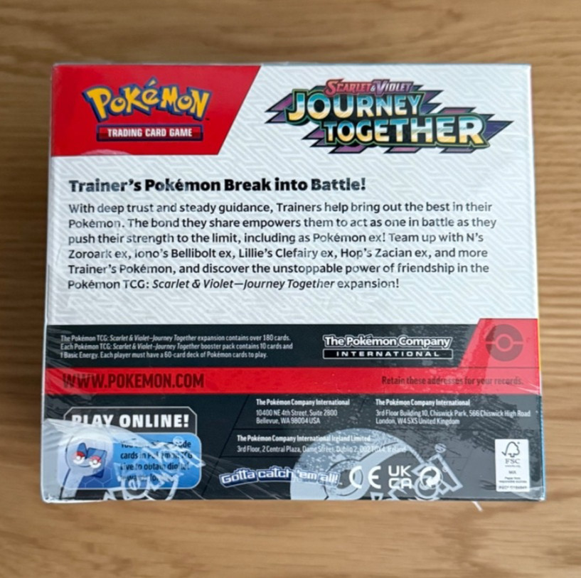 Pokemon Journey Together Enhanced Booster Box 36 Packs New Factory Sealed