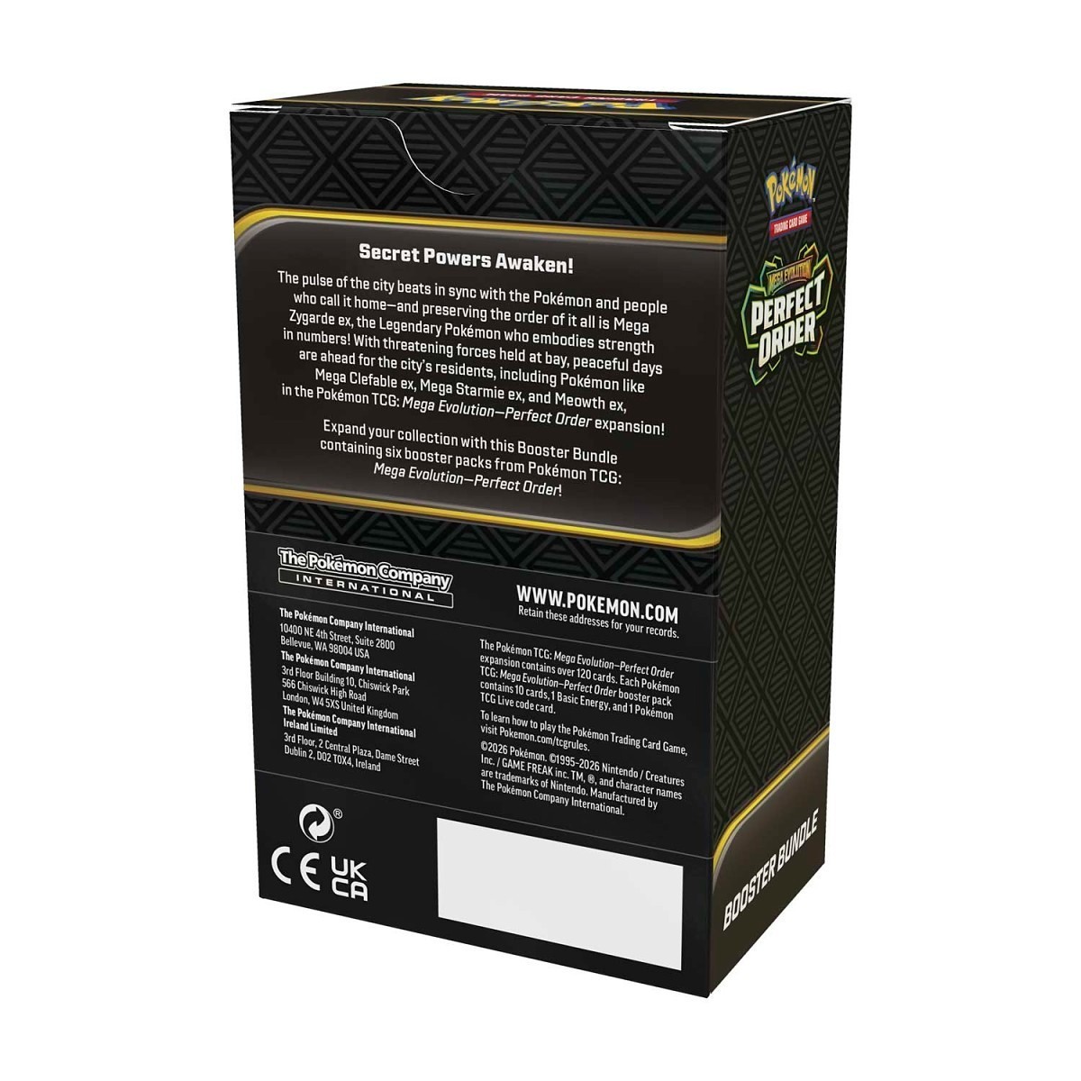 Pokémon TCG Mega Evolution Perfect Order Booster Bundle 6 Packs SEALED ME03 NEW