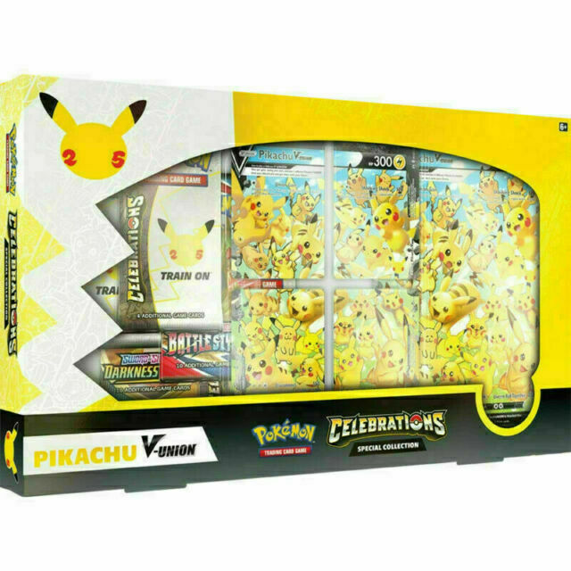 Pokémon TCG: Celebrations Special Collection Box [Pikachu V-Union, 50 Cards]…