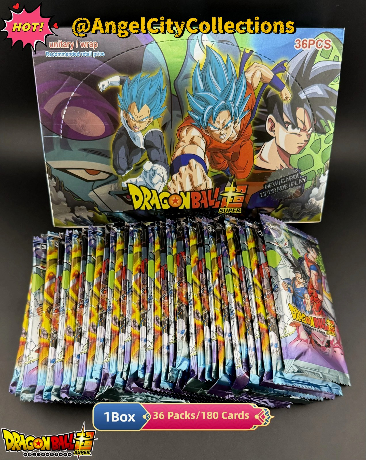 DBZ DBS Dragon Ball CCG TCG Booster Box 36 Packs Goku Vegeta Doujin Anime Cards