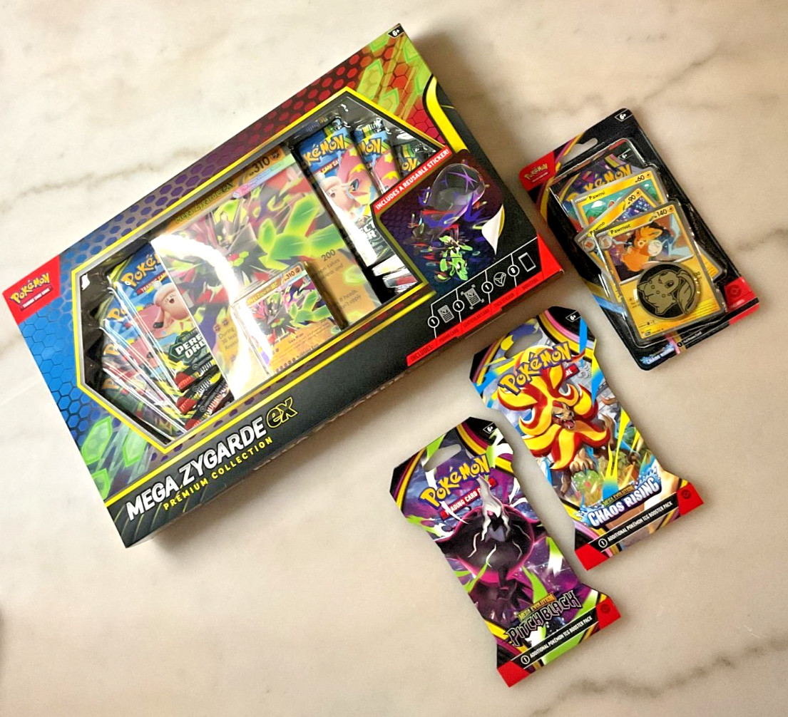 Pokemon Mega Zygarde ex Premium Collection Box + Pitch Black New Sealed LOT #2