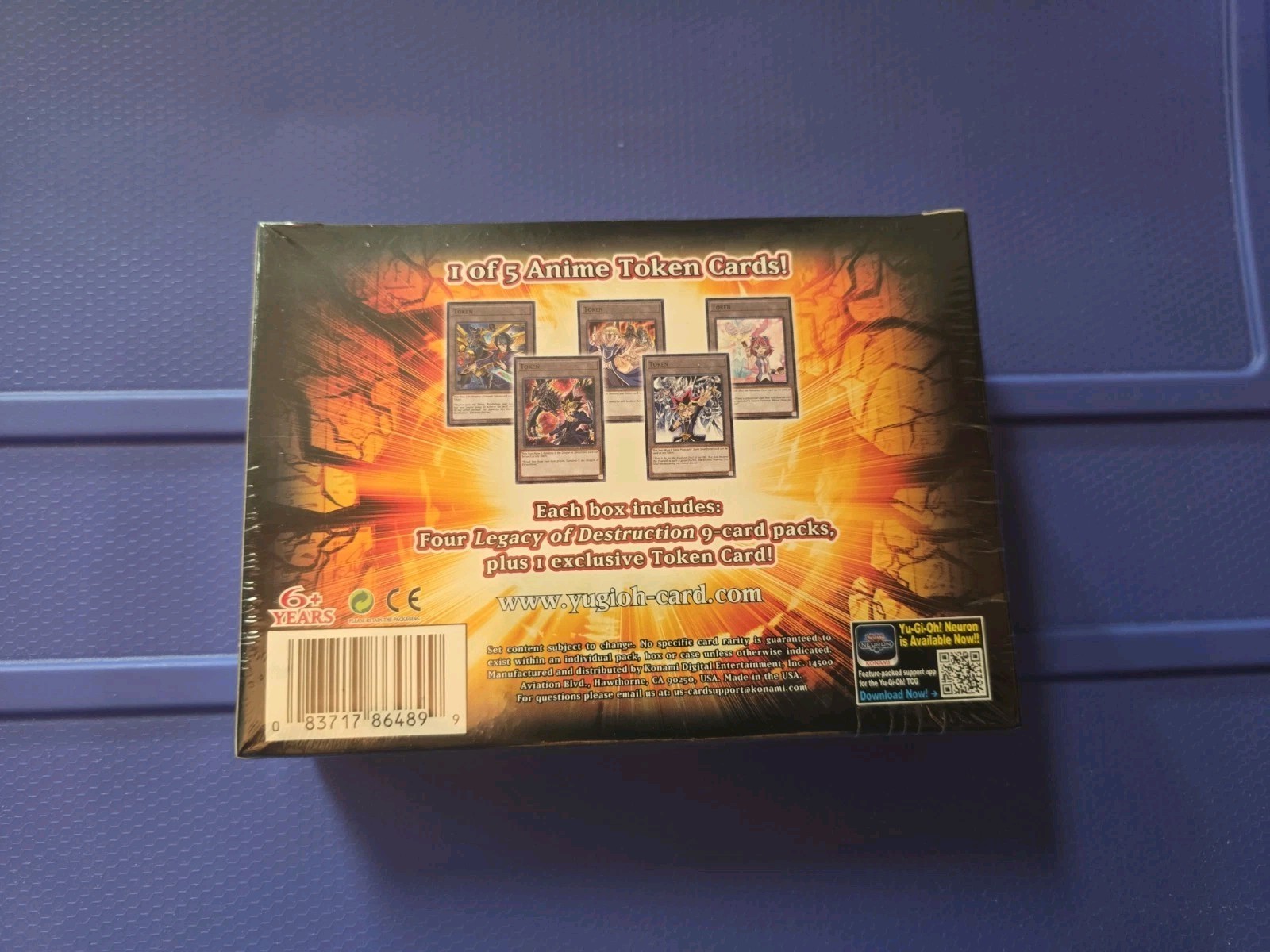 Yugioh Legacy of Destruction 1st Ed. (Eng) Four 9 Card Packs Sealed!