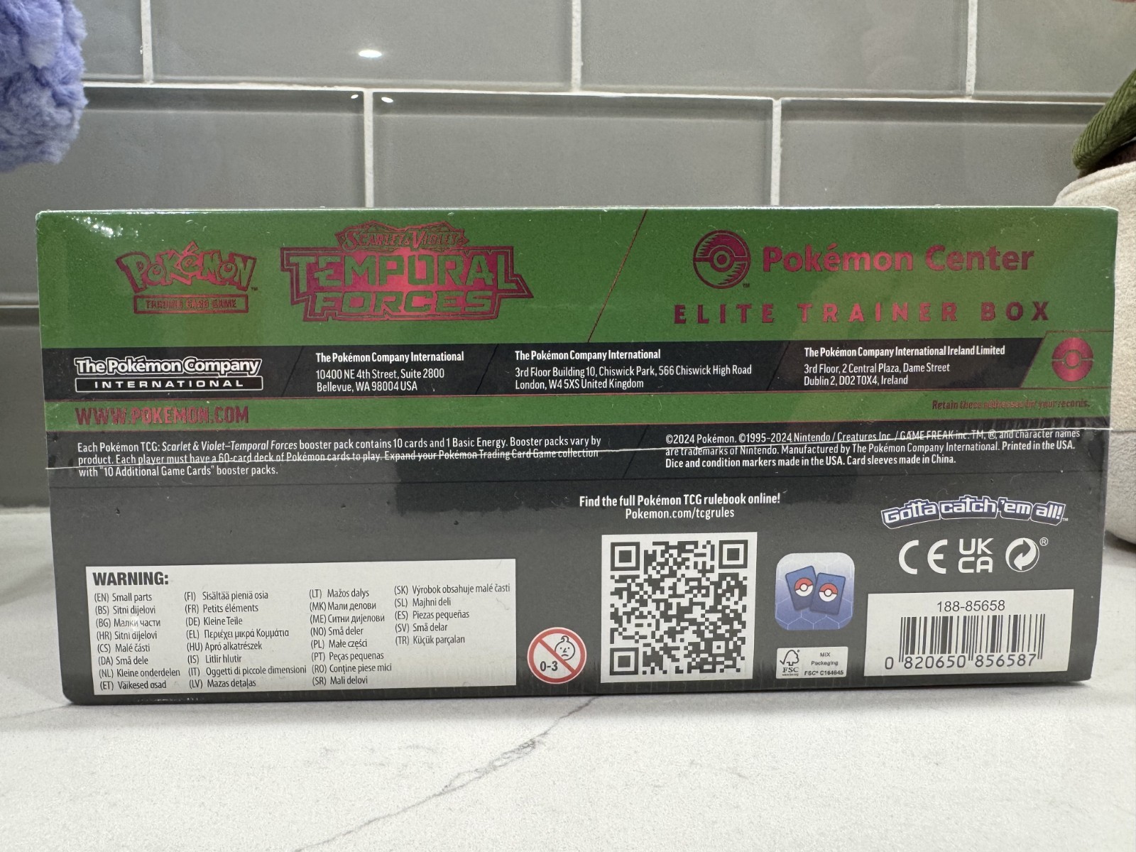Pokemon Center Scarlet & Violet Temporal Forces ETB Iron Leaves – Factory Sealed