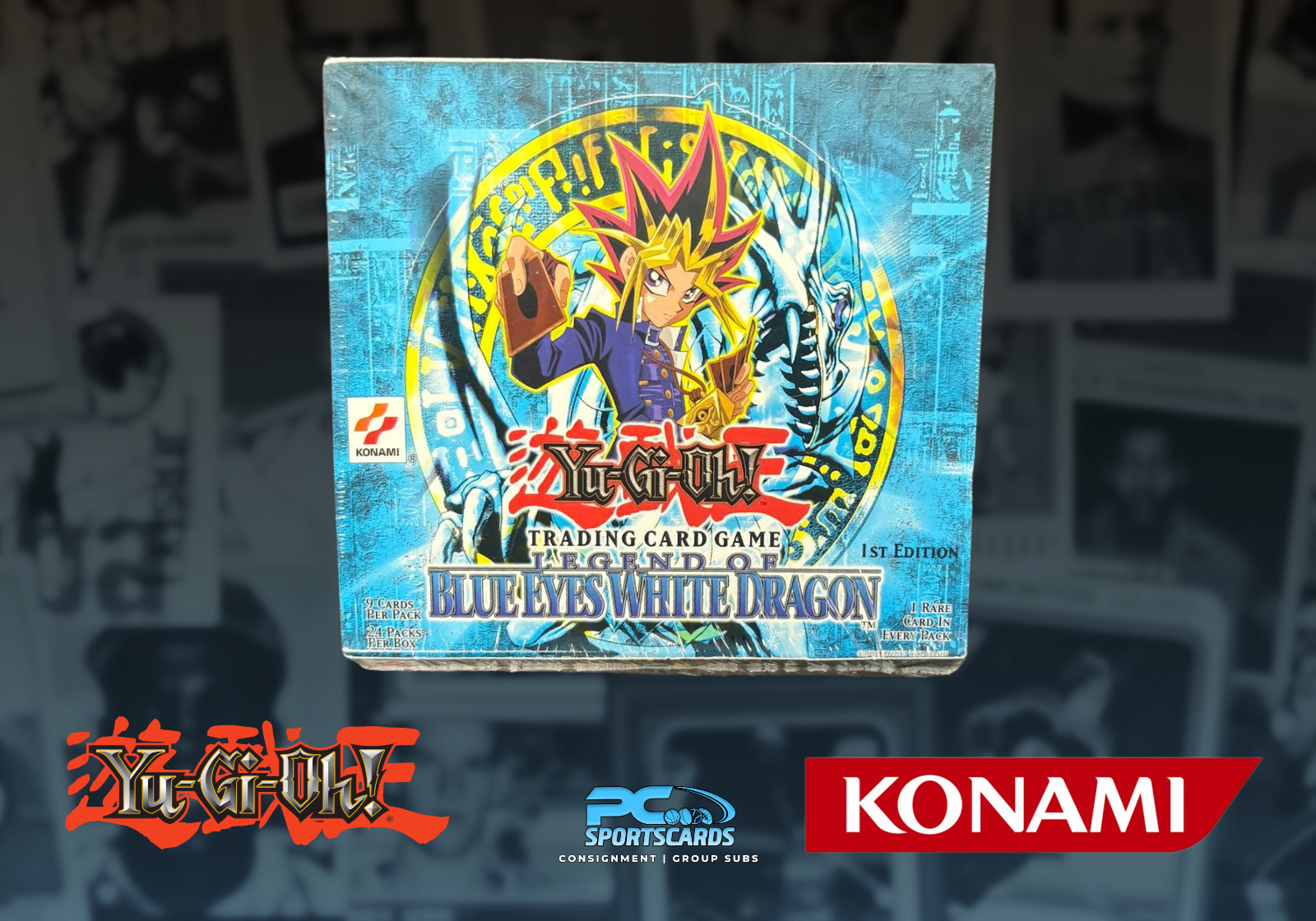Yu-Gi-Oh 1st Edition Legend Of Blue Eyes White Dragon Booster Box Factory Sealed