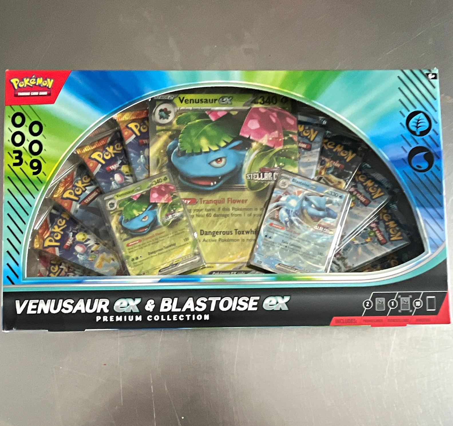 Pokémon TCG Venusaur ex & Blastoise ex Premium Collection Box EN 2023 Promo