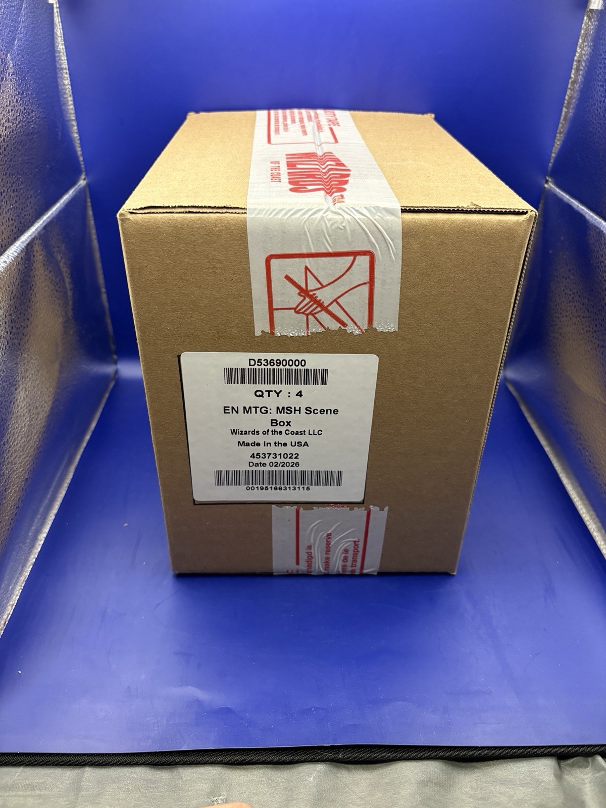MTG Marvel Super Heroes Scene Box Display Case Sealed 4 Boxes MSH Magic New