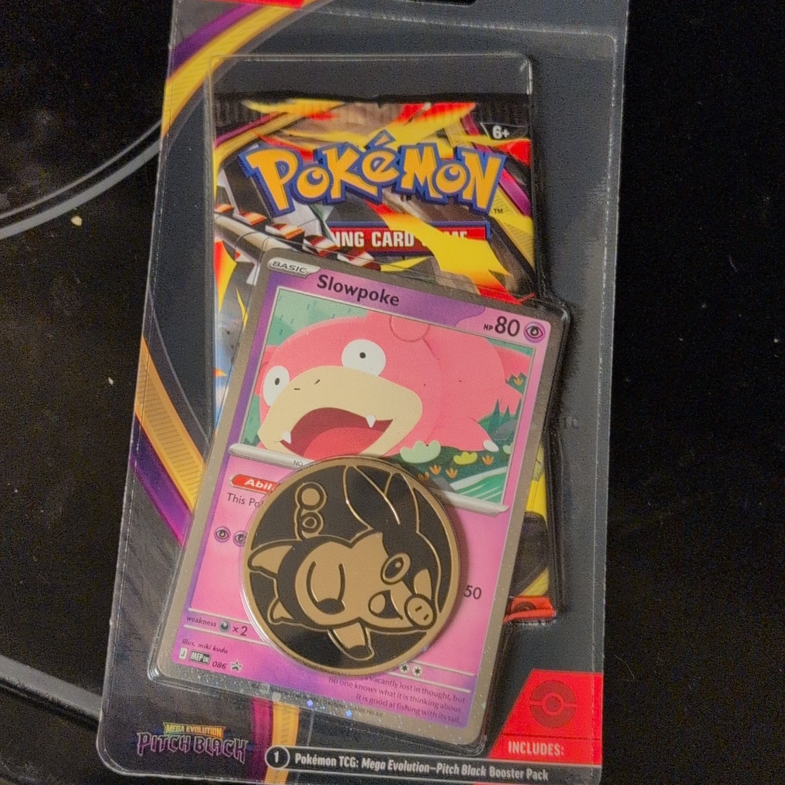 [Slowpoke] Checklane Blister Pitch Black ME05 Pokemon Set of 10
