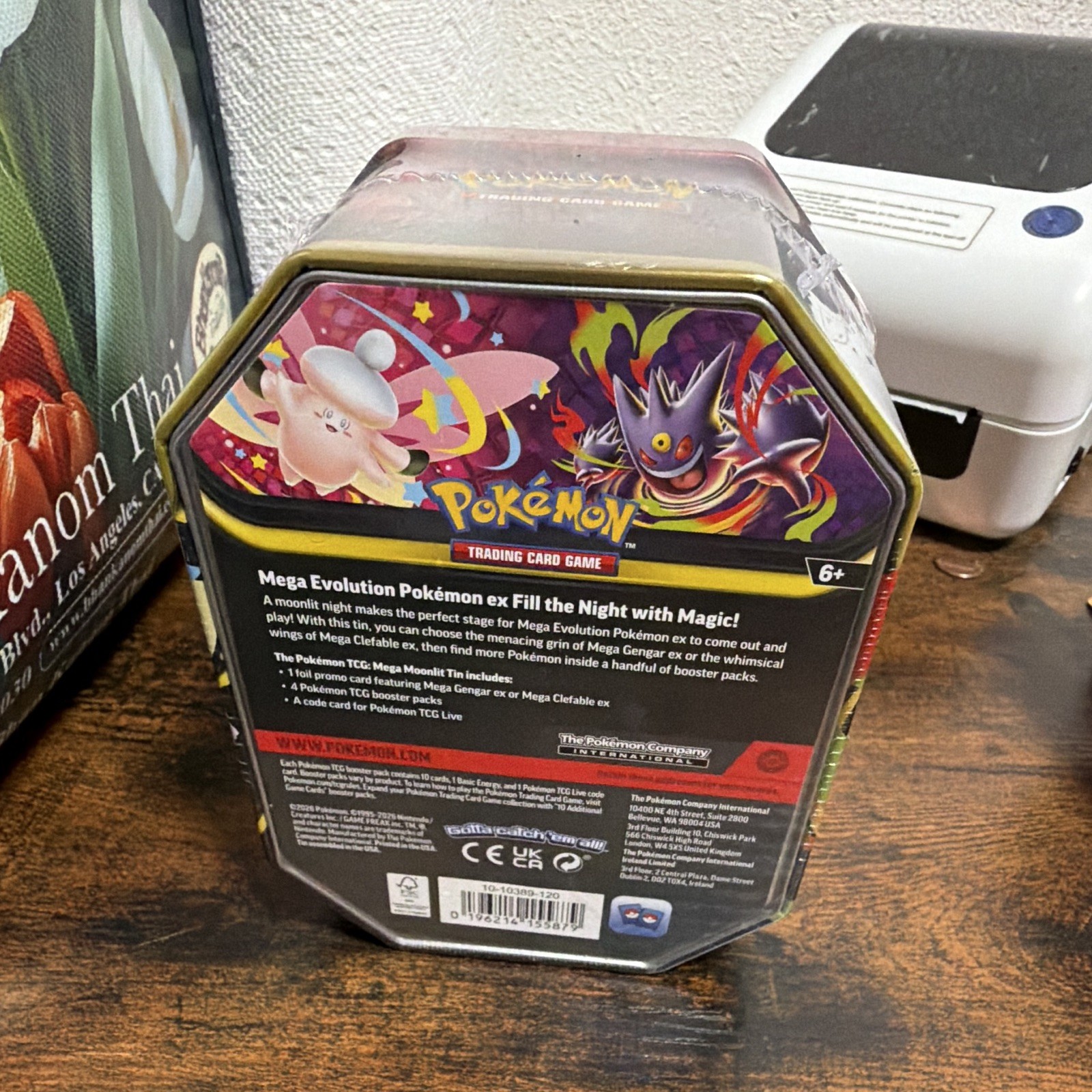 Pokémon TCG Mega Evolution Pokémon ex Tin 2020 Clefable/Gengar Promo Booster