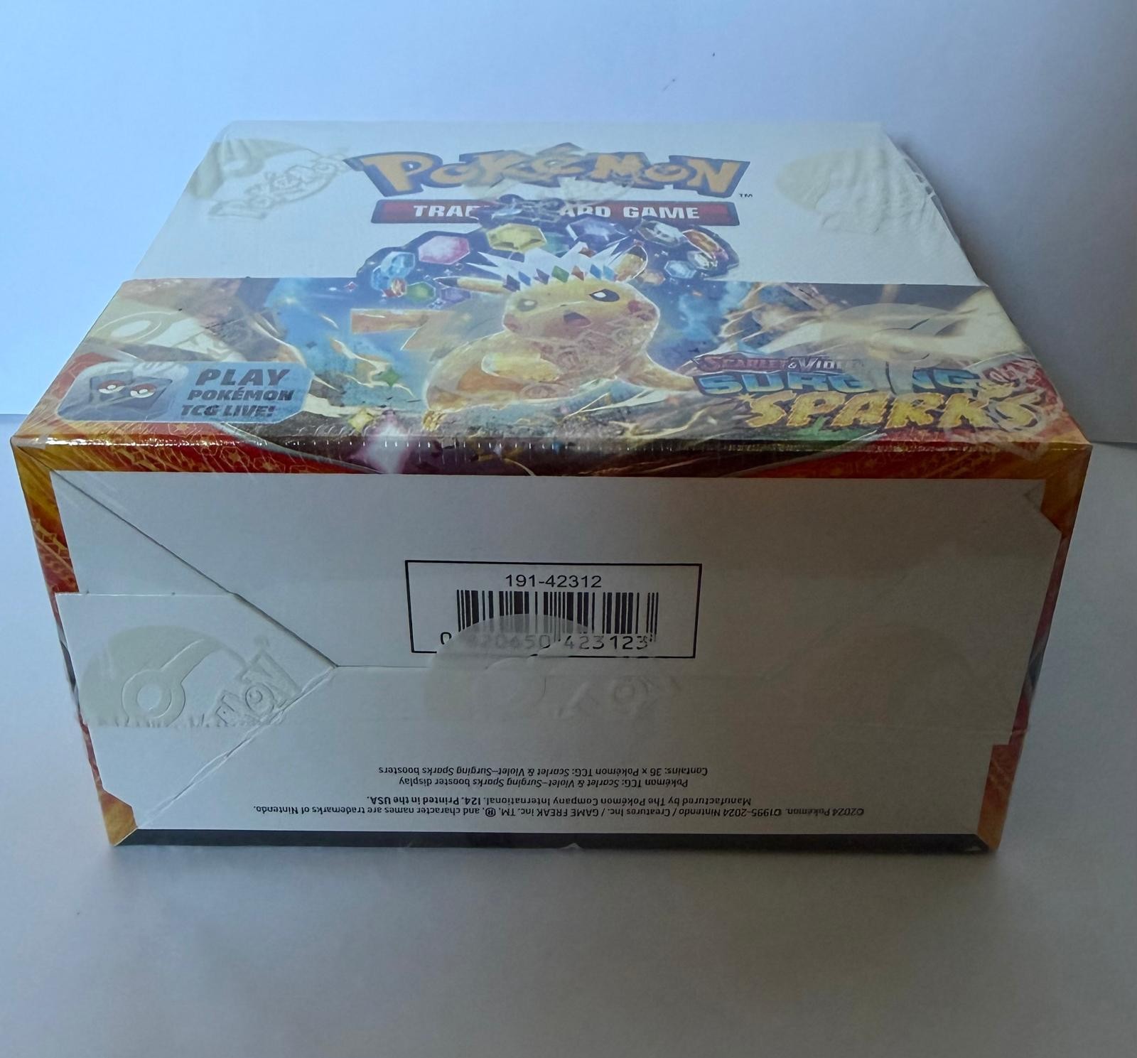 Pokémon TCG – Surging Sparks Booster Box – Factory Sealed – 36 Packs – SV08