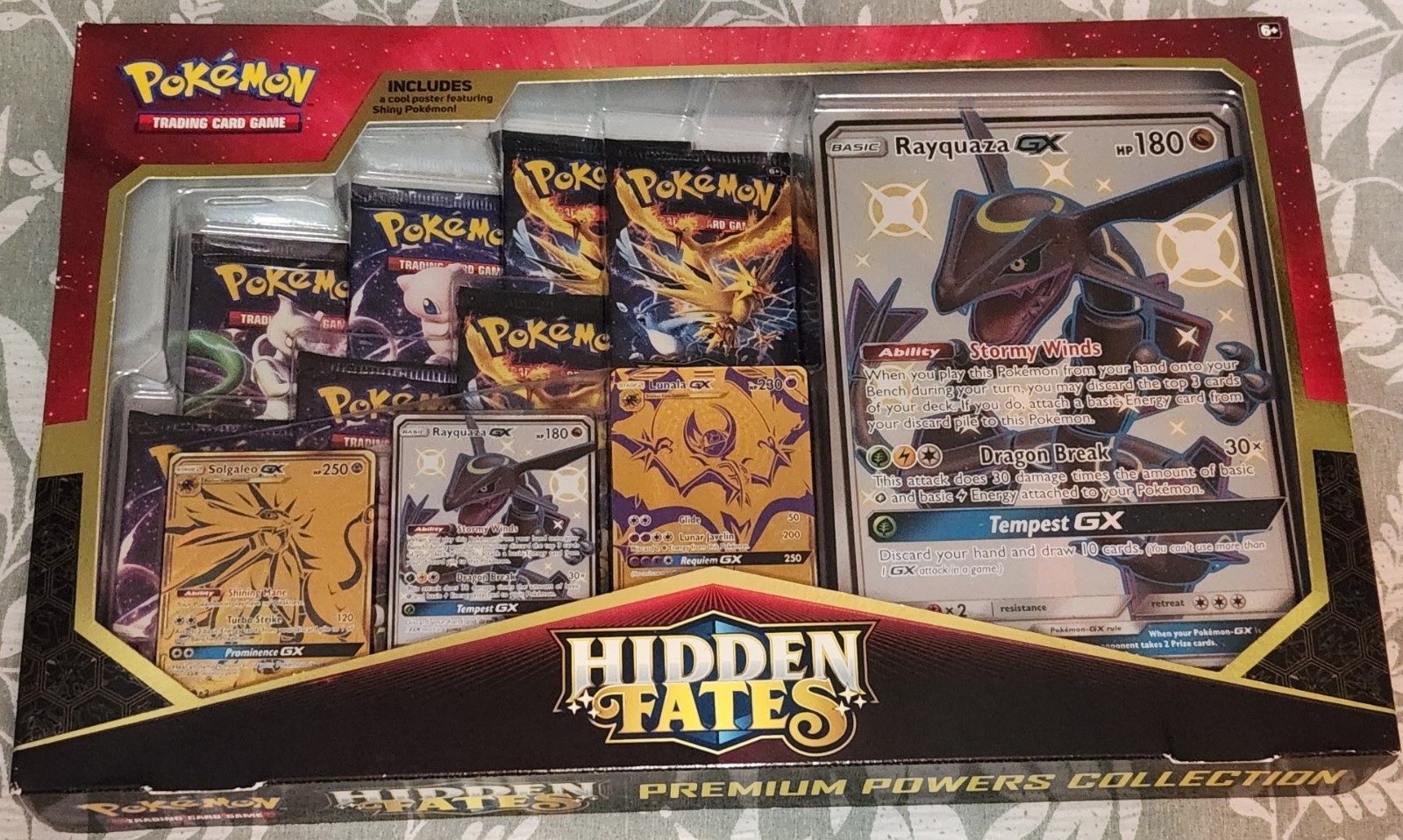 Pokemon TCG Hidden Fates Premium Powers Collection Box Rayquaza