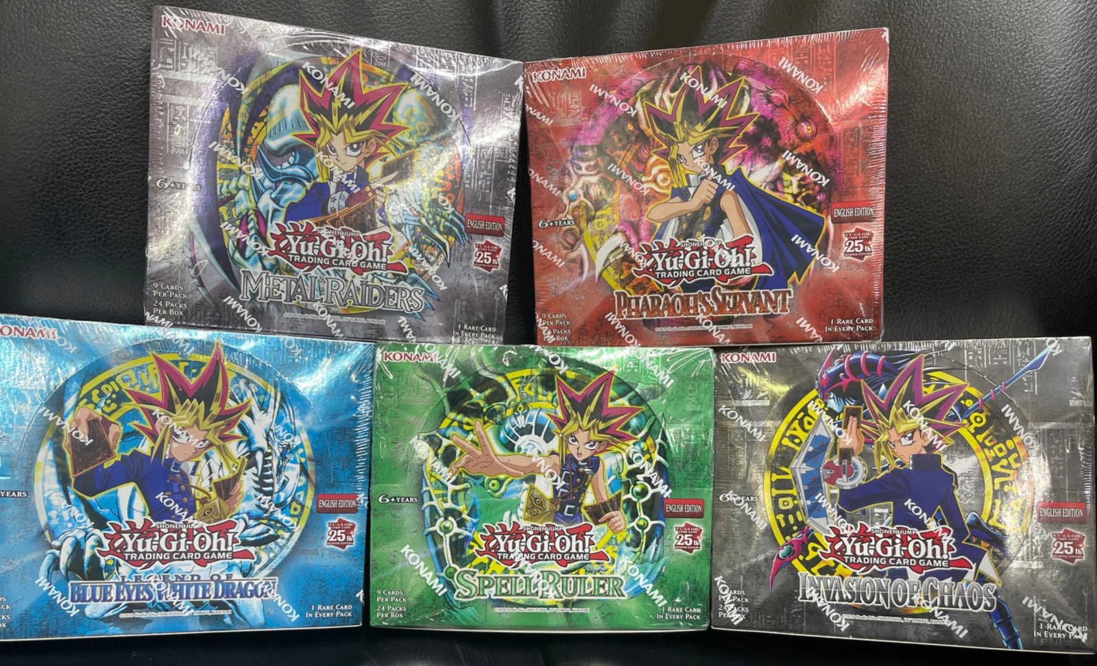 Yugioh 25th Anniversary Booster Box Set of 5 – Legend Blue Eyes White Dragon Lot