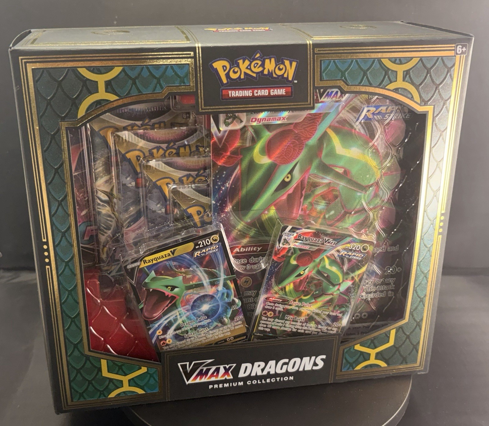 Pokémon TCG VMax Dragons Premium Collection Rayquaza Duraludon Brand New Sealed