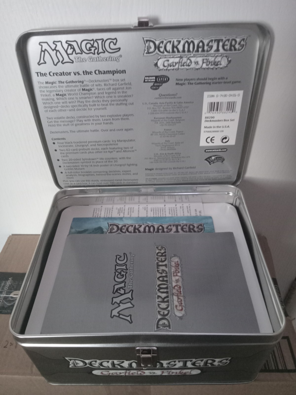 Magic The Gathering Deckmasters Garfield vs Finkel – Open Box, Sealed Card Packs