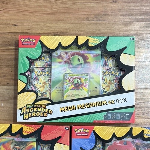 Pokémon Mega Evolution Ascended Heroes Mega Meganium EX Box Factory Sealed 🔥