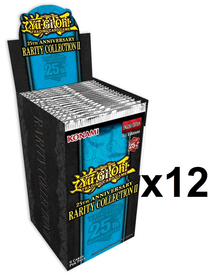 SEALED CASE 12 25th Anniversary Rarity Collection II (2) Booster Box YuGiOh