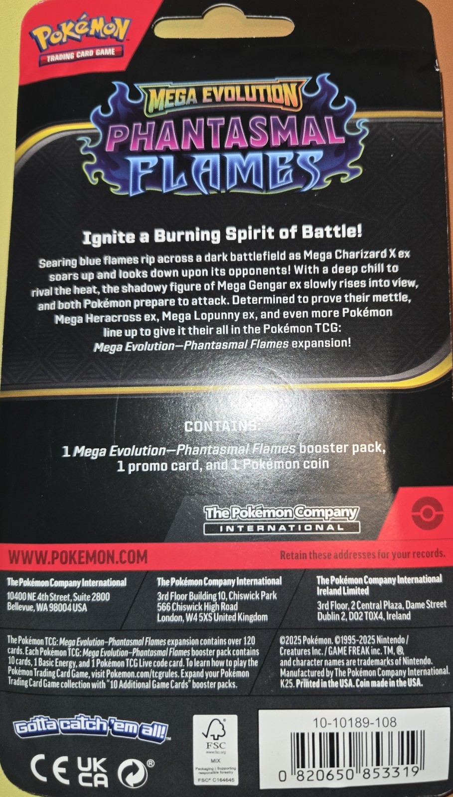 Pokemon TCG Phantasmal Flames Checklane Blister Pack w/ Cottonee Promo BRAND NEW