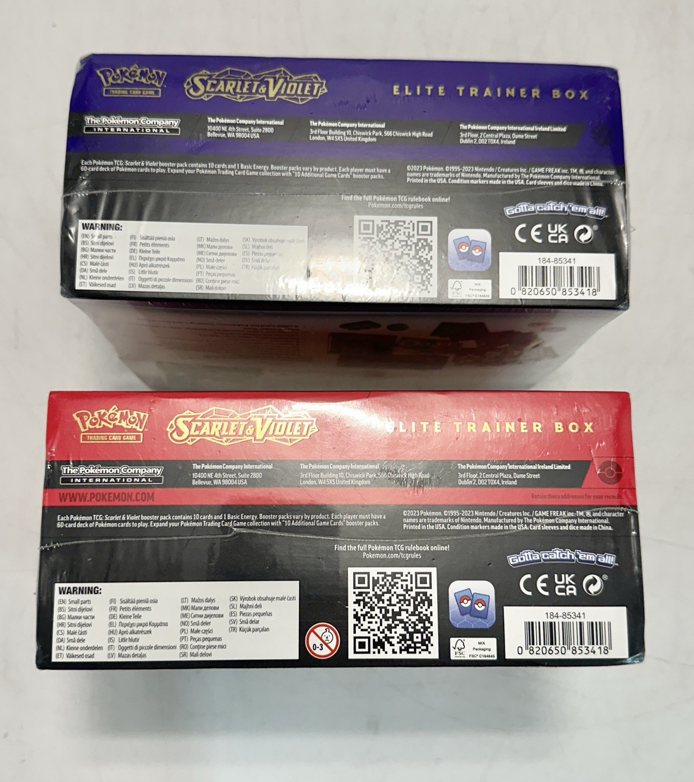 Pokémon TCG: Scarlet & Violet Base Set Elite Trainer Box Set of 2 (2023) SEAL 🎮