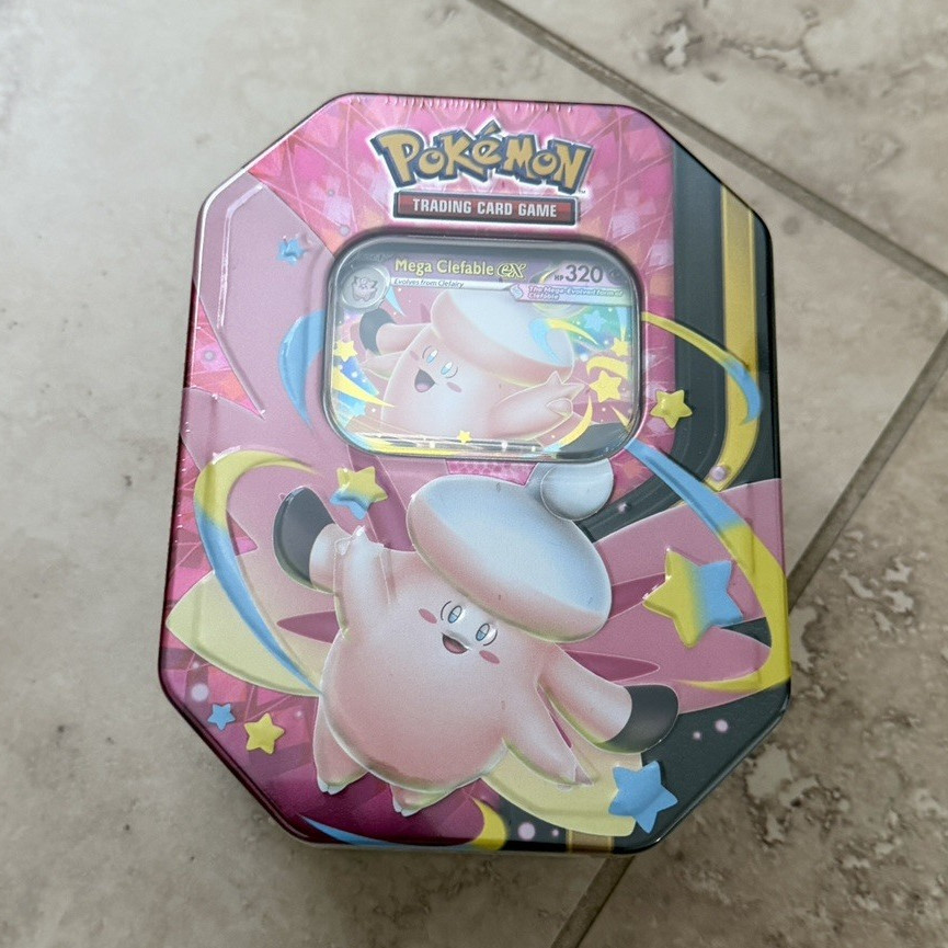 Pokémon TCG Mega Clefable ex Tin Box English