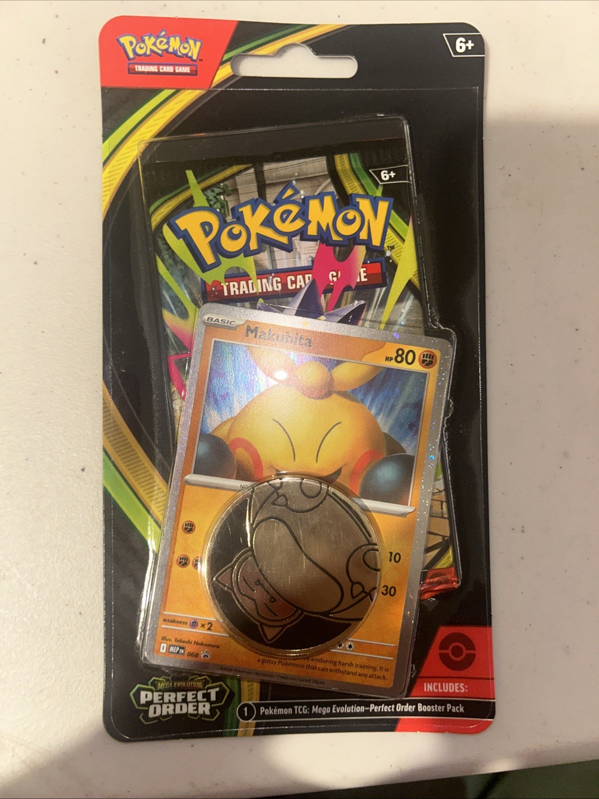 1 Blister Pack – Mega Evolution Perfect Order Makuhita Booster Pack 2026 Pokémon