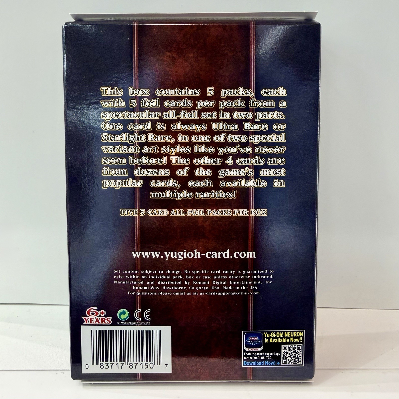 Yu-Gi-Oh! Rarity Collection 5 V Box 1st Edition TCG New In Hand Sealed