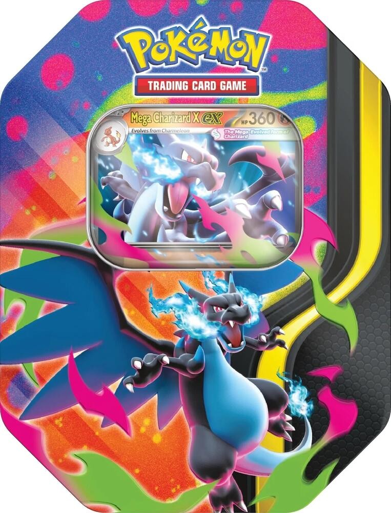 Mega Charizard Tin (Mega Charizard X) Miscellaneous Cards & Products NM