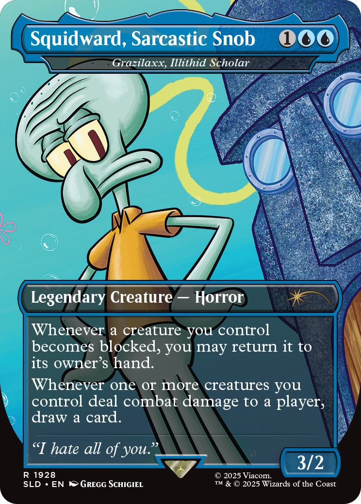 MTG Secret Lair x SpongeBob SquarePants Legends of Bikini Bottom Non Foil