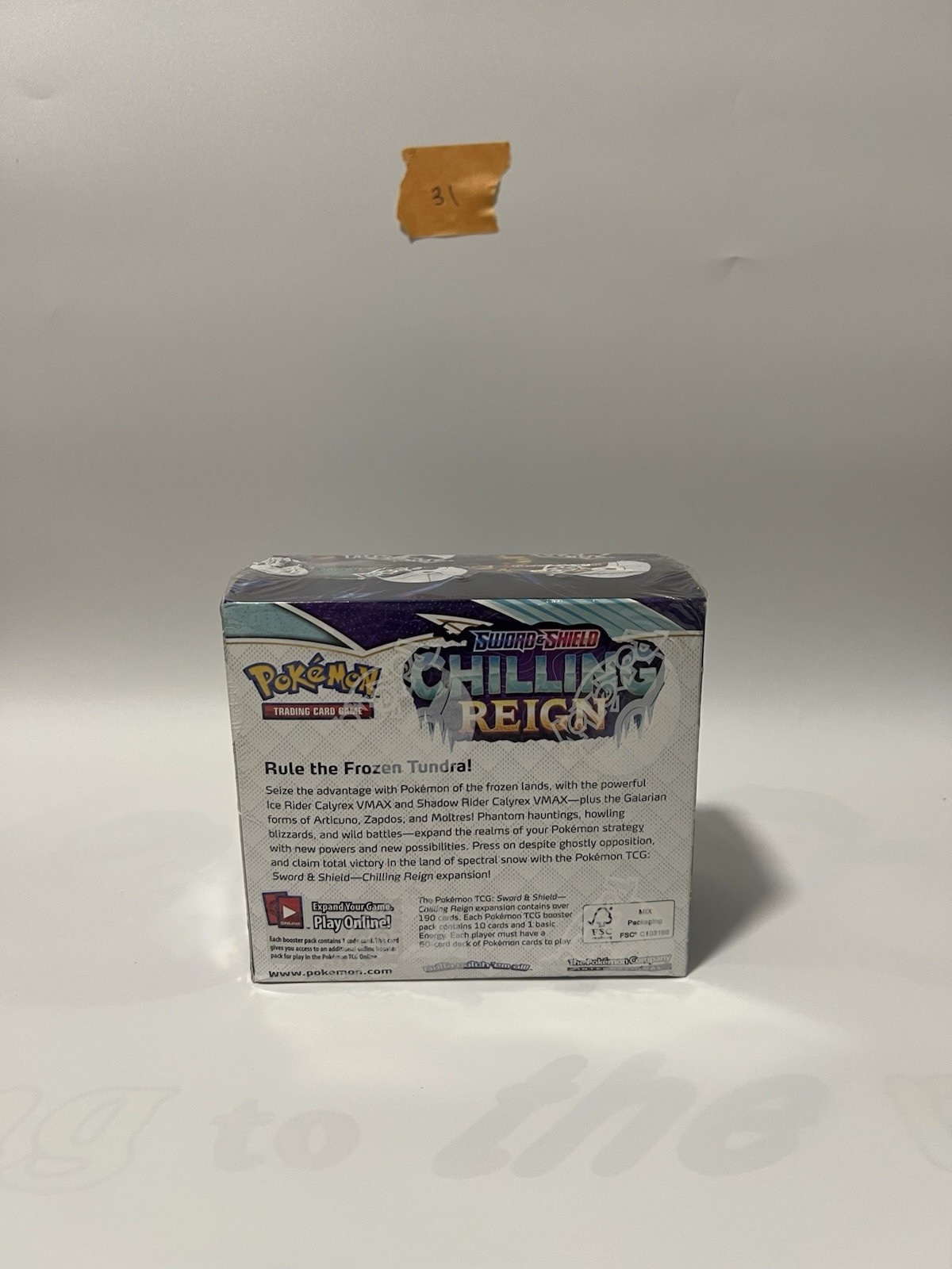 Pokémon Sword and Shield Chilling Reign Booster Box Sealed -31