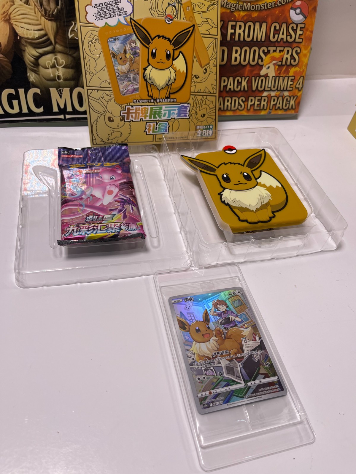 ⚠️YOU PICK Pokémon TCG Card Case Keychain + Pack + Promo V1/V2/V3 S-Chinese