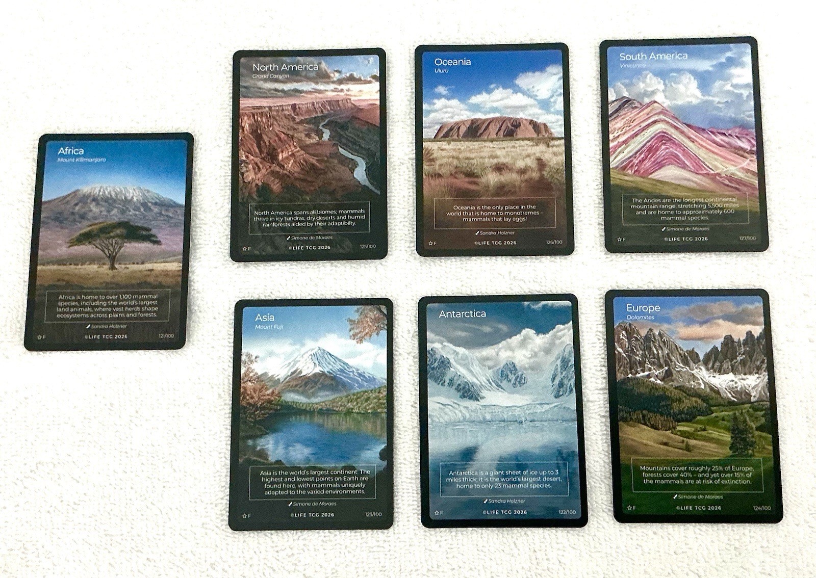Life TCG 2026 Mammals Special Edition SE All 7 Continents.
