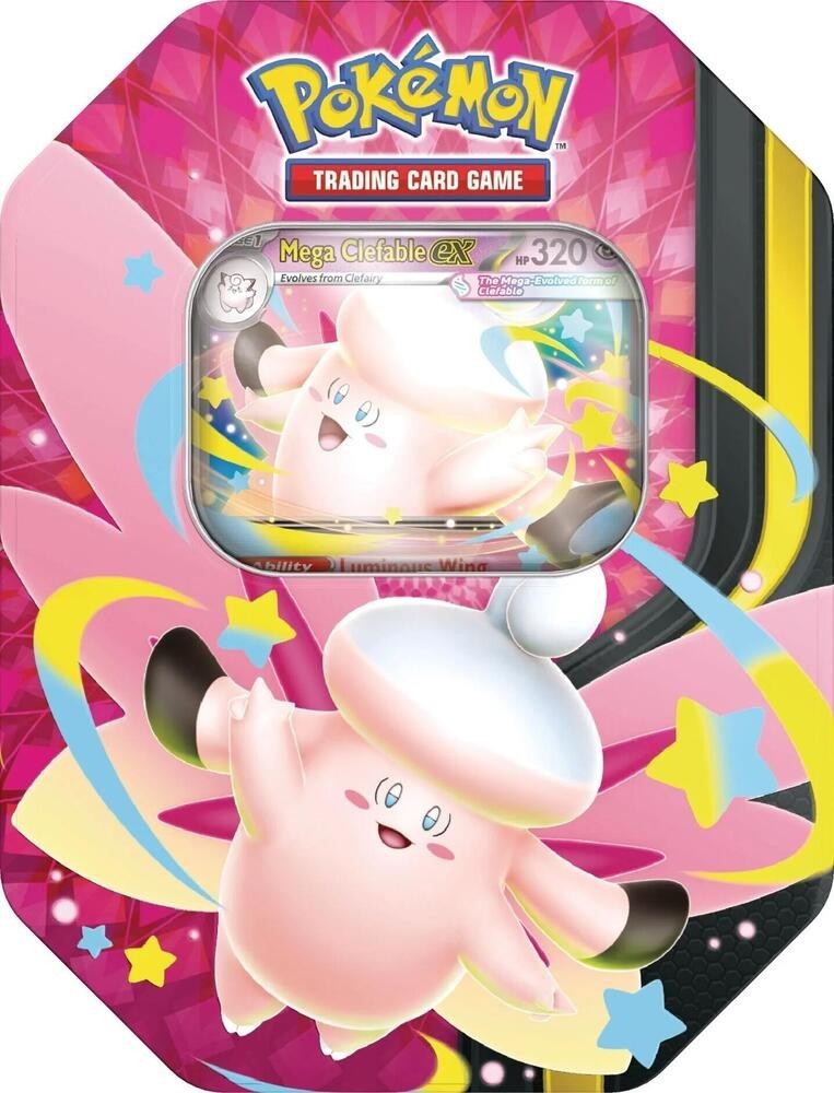 Pokemon TCG: Mega Mega Moonlit Tin Mega Clefable Ex Promo | Factory Sealed