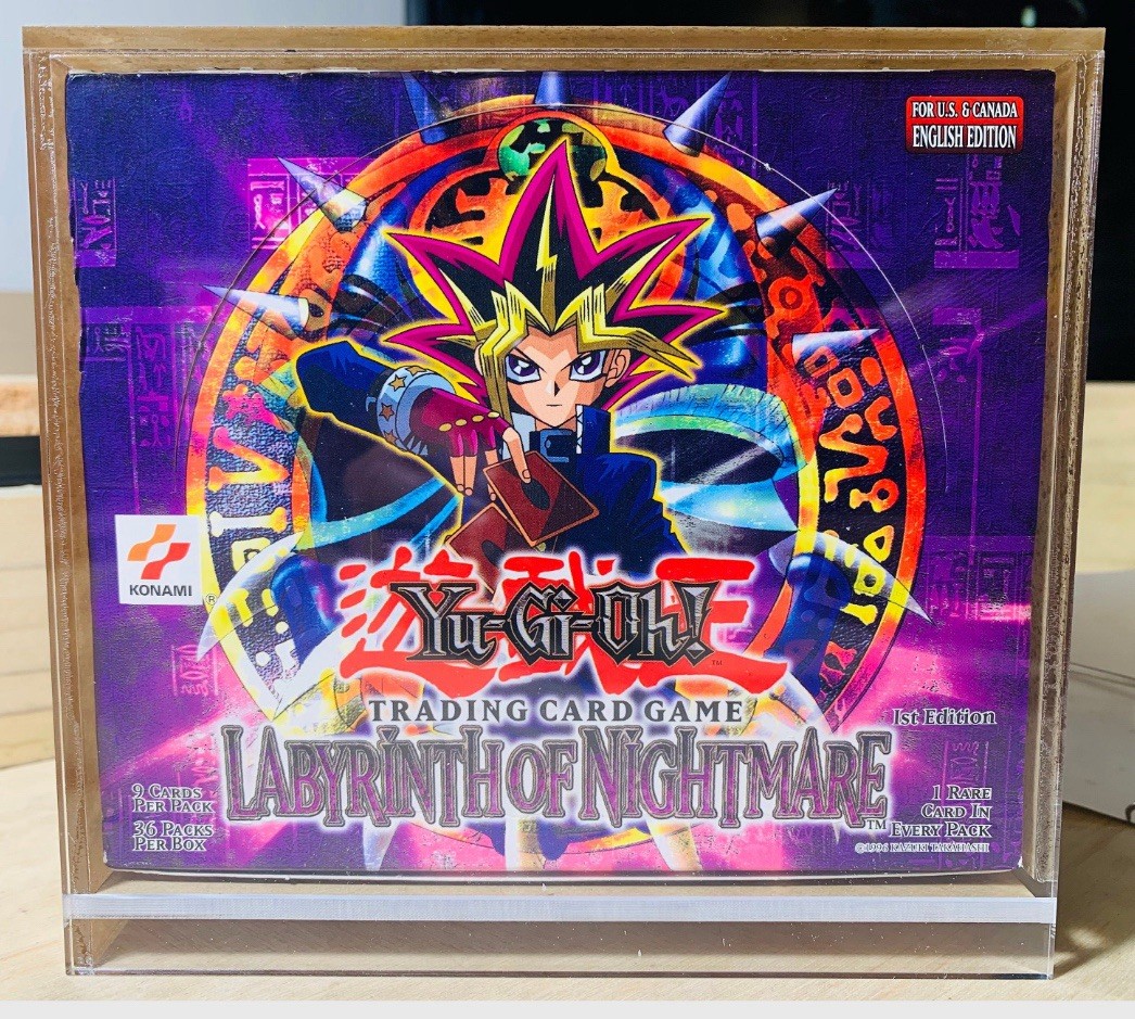 Yugioh 36pk Booster Box Acrylic Display Case. UV Protected Case.