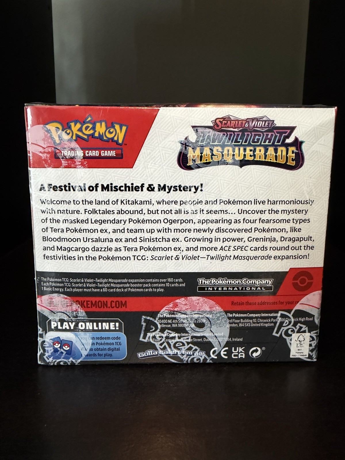 Pokemon Twilight Masquerade (SV06) Booster Box Brand New Factory Sealed