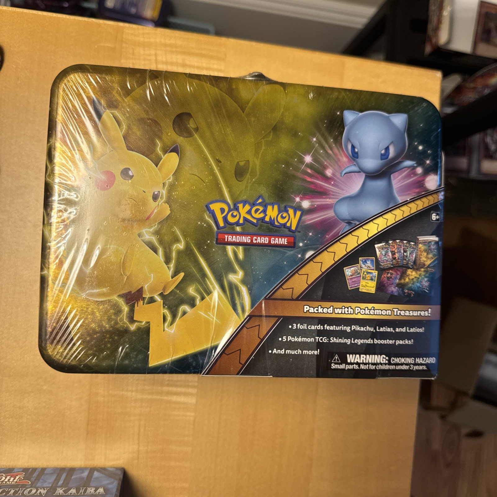 POKEMON TCG SHINING LEGENDS 2017 COLLECTORS TREASURE CHEST TIN LUNCH BOX *NEW*