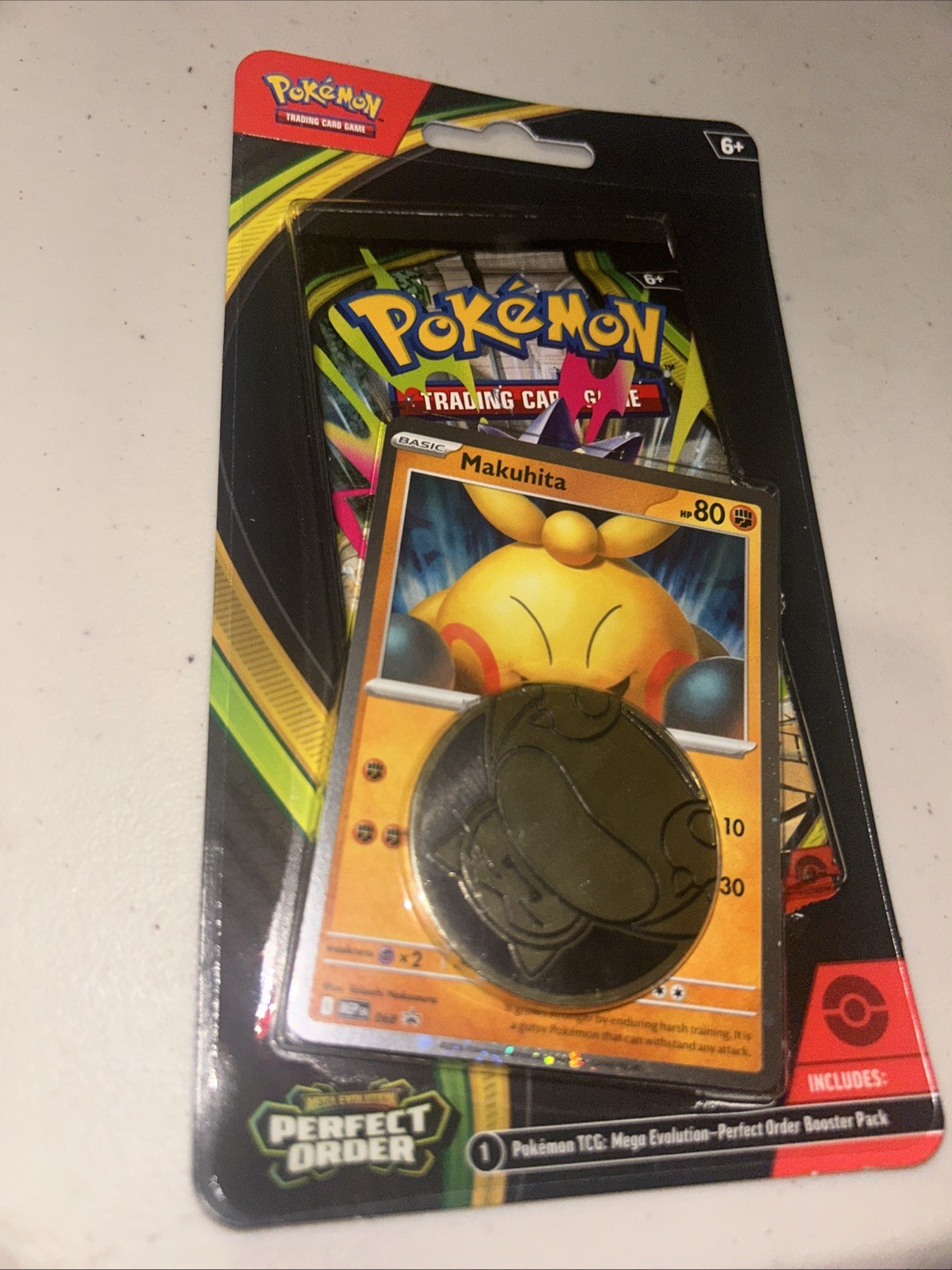 1 Blister Pack – Mega Evolution Perfect Order Makuhita Booster Pack 2026 Pokémon
