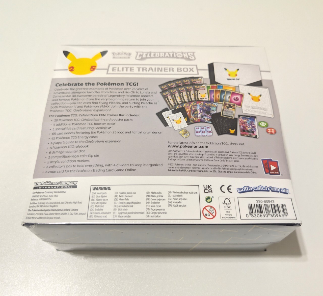 Pokémon TCG Celebrations 25th Anniversary Elite Trainer Box ETB New Sealed