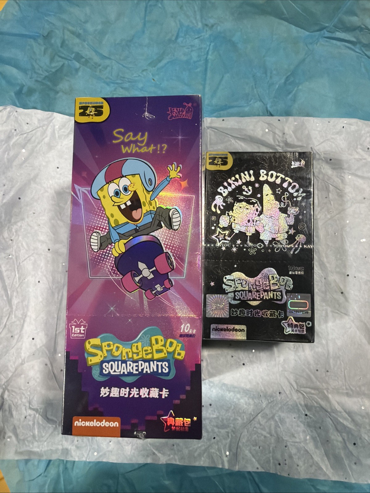 Spongebob Cards 25th Anniversary Kayou LOT OF 2 Boxes Trading Card’s NEW/SEALED