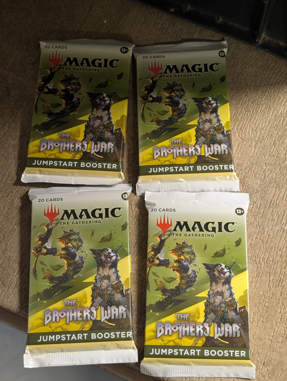 Brand New 4X Magic the Gathering Brothers War Jumpstart Booster Packs (4)