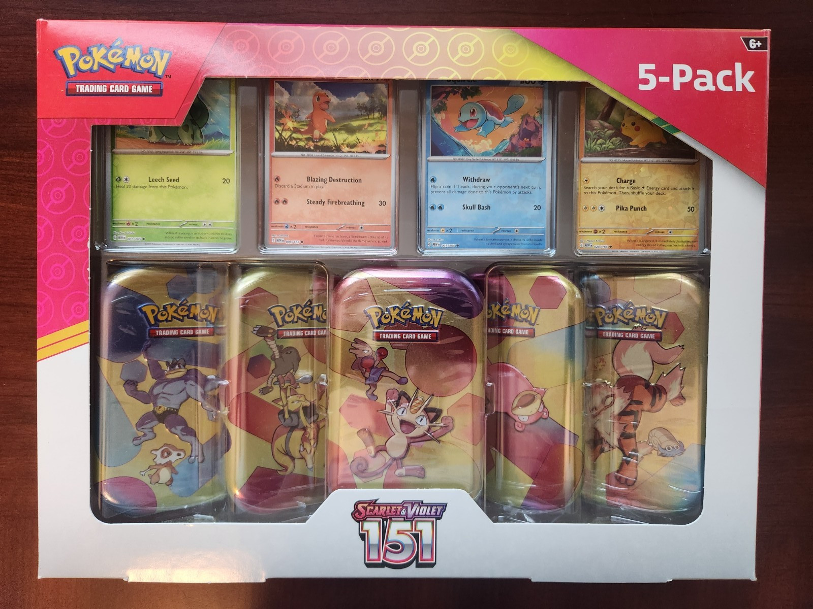 Costco Pokemon TCG Scarlet & Violet 151 Mini Tin 5-pack – NEW & SEALED