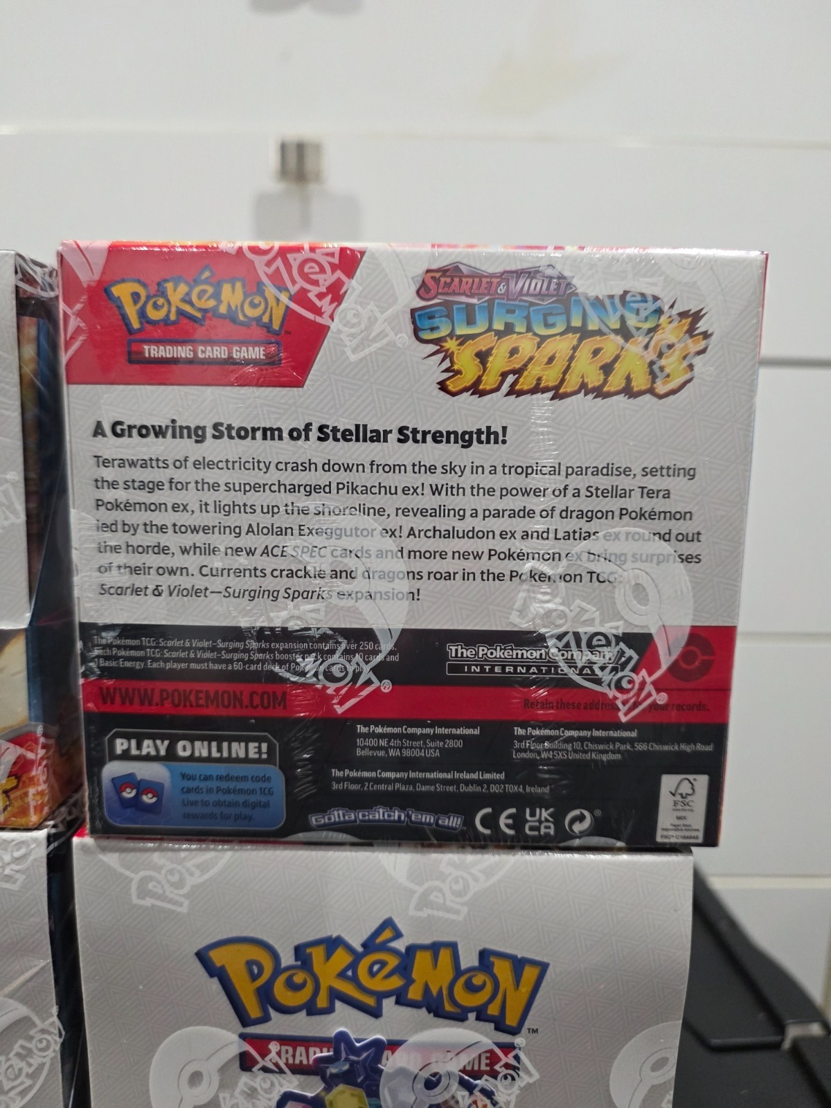 Pokemon Surging Sparks Booster Box 100% authentic! Factory Sealed – Case Fresh!