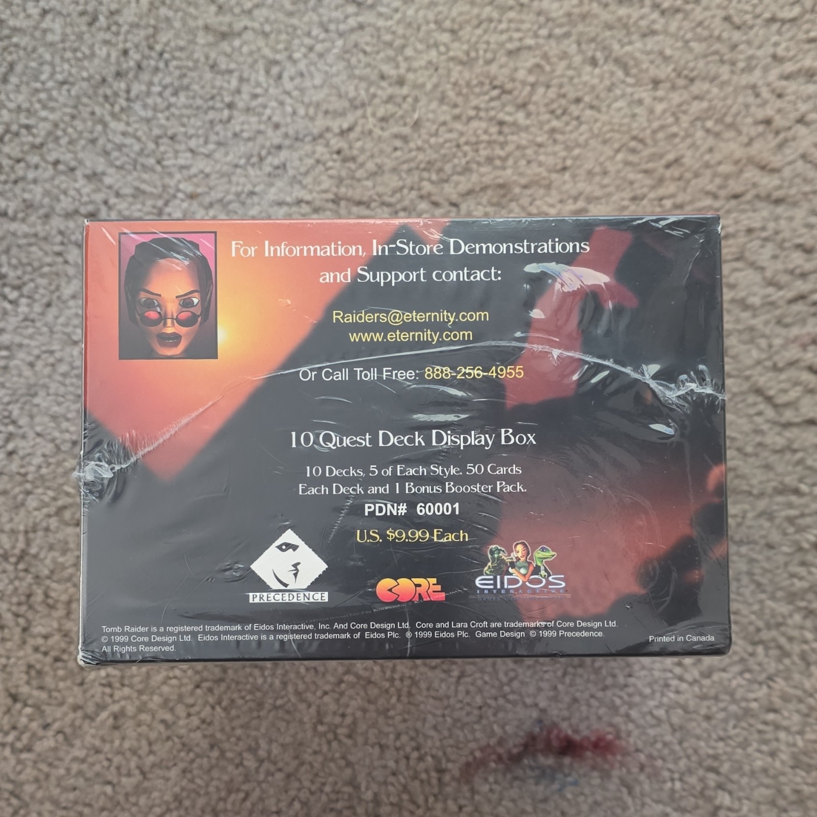 Precedence Tomb Raider CCG Quest Decks 10-Box Display (1999) MPN 60001