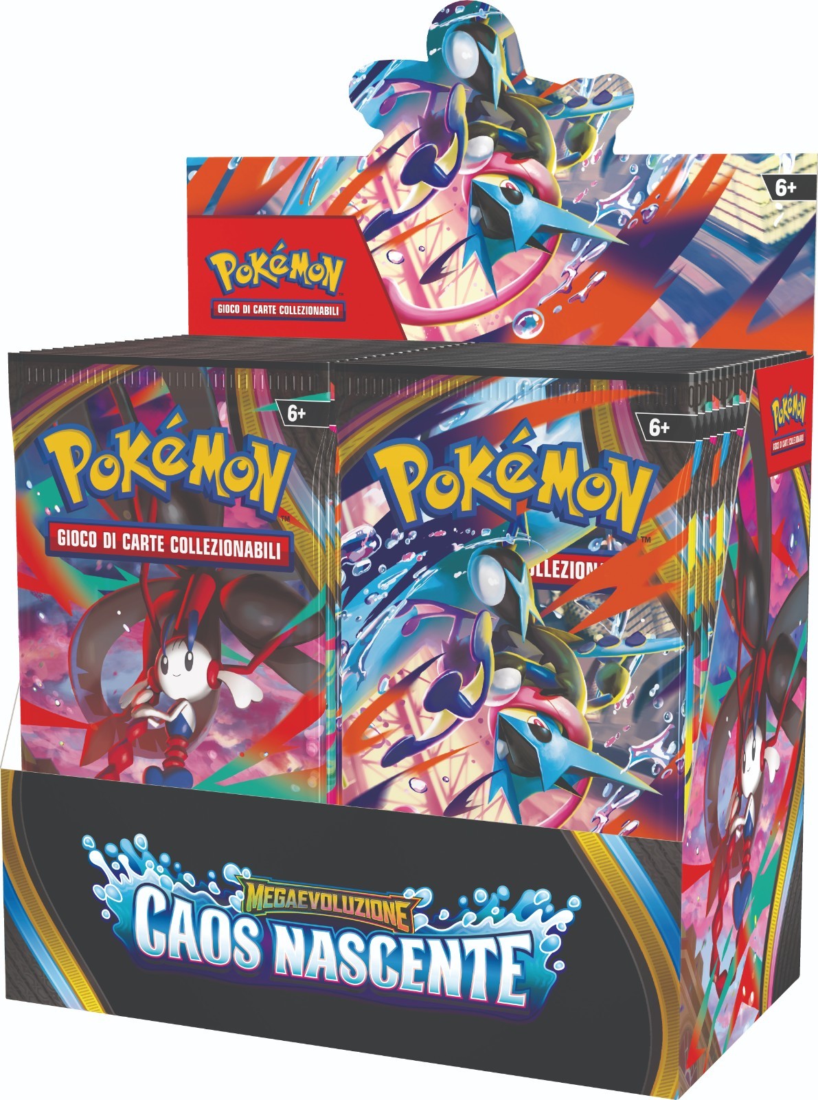 POKEMON Mega Evolution NASCENT CHAOS ME04 Case Sealed in ITALIAN