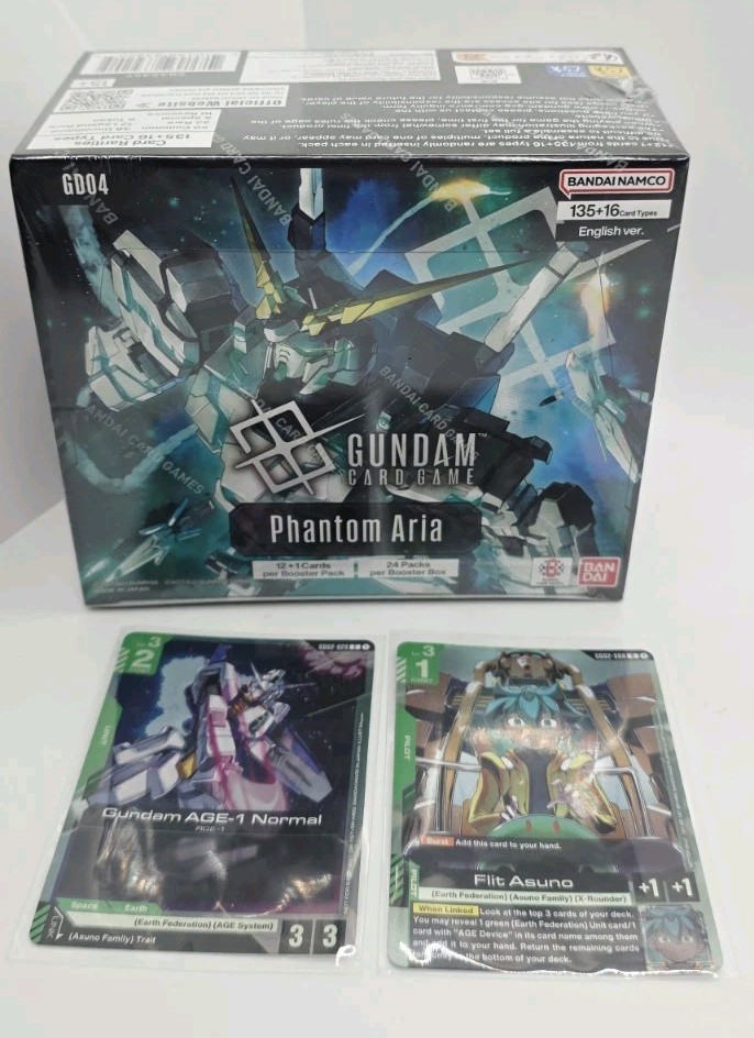 GUNDAM CARD GAME: Phantom Aria Booster Box GD04 English + 2 Promos