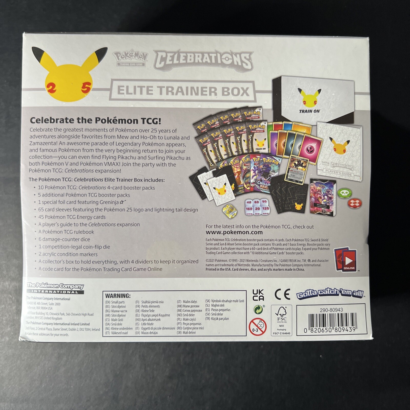 Pokémon TCG: 25th Anniversary Celebrations Elite Trainer Box (2021)