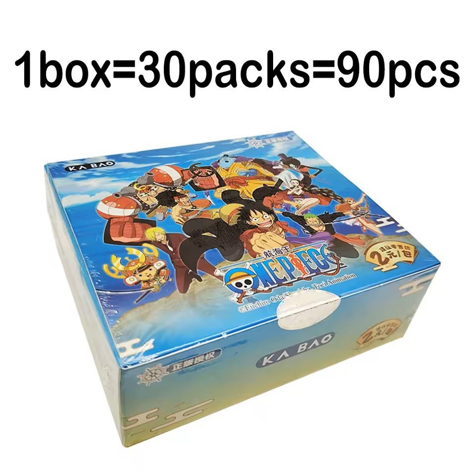 One Piece Official Trading Card 30 Pack Deluxe Booster Box Anime CCG Kabao Toei！