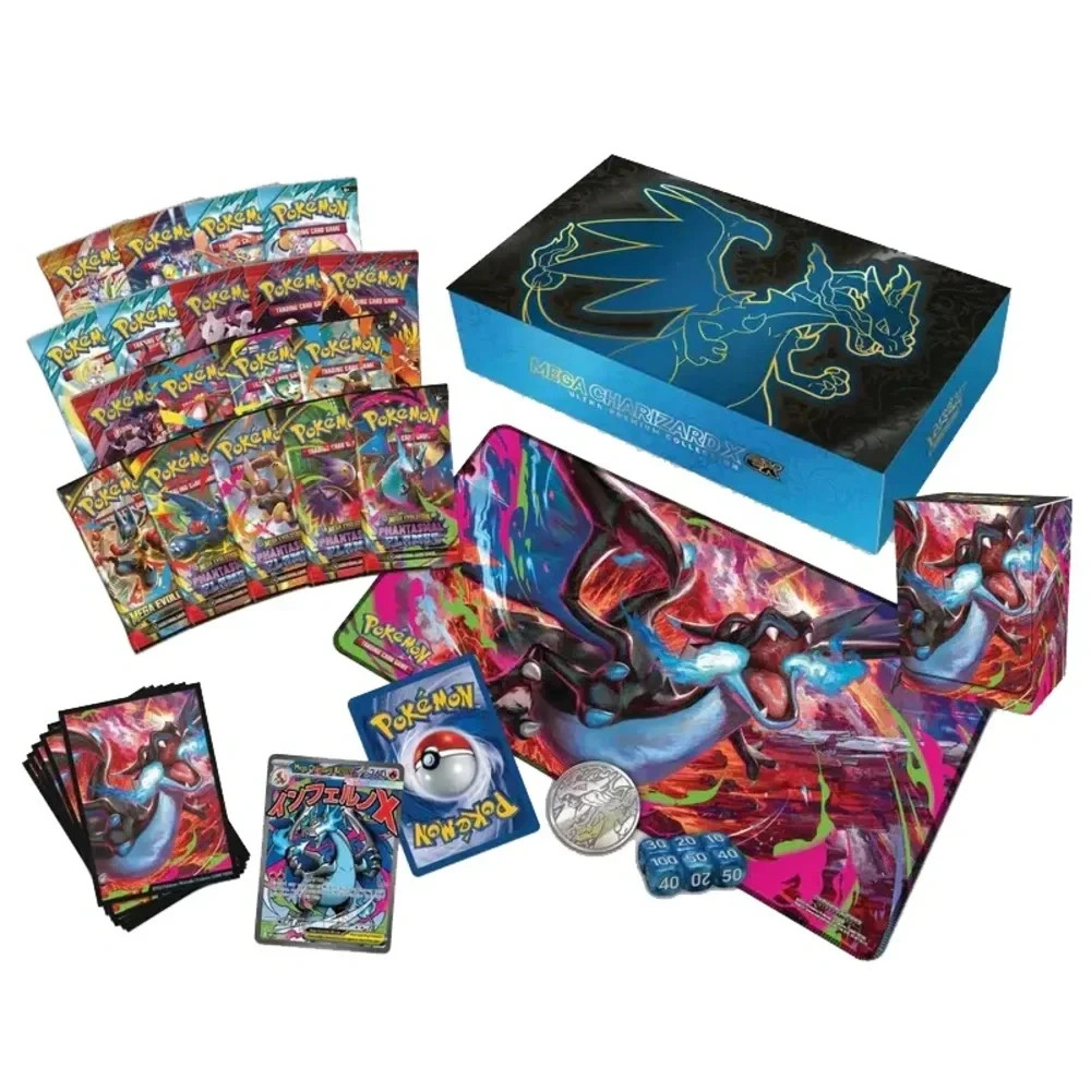Pokemon TCG Mega Charizard X ex Ultra Premium Collection Sealed New 18 Packs