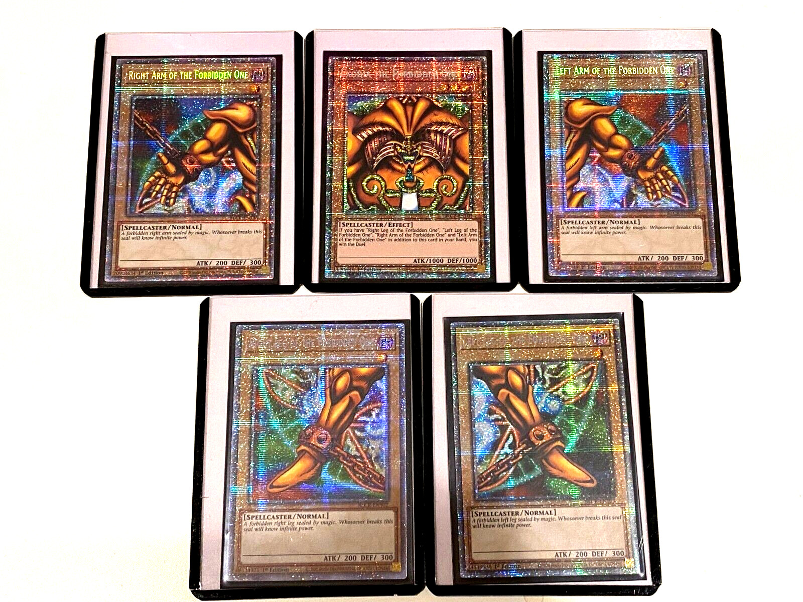 Exodia Completed Set Starlight Rare – 1st Edition Near Mint BLCR All 5
