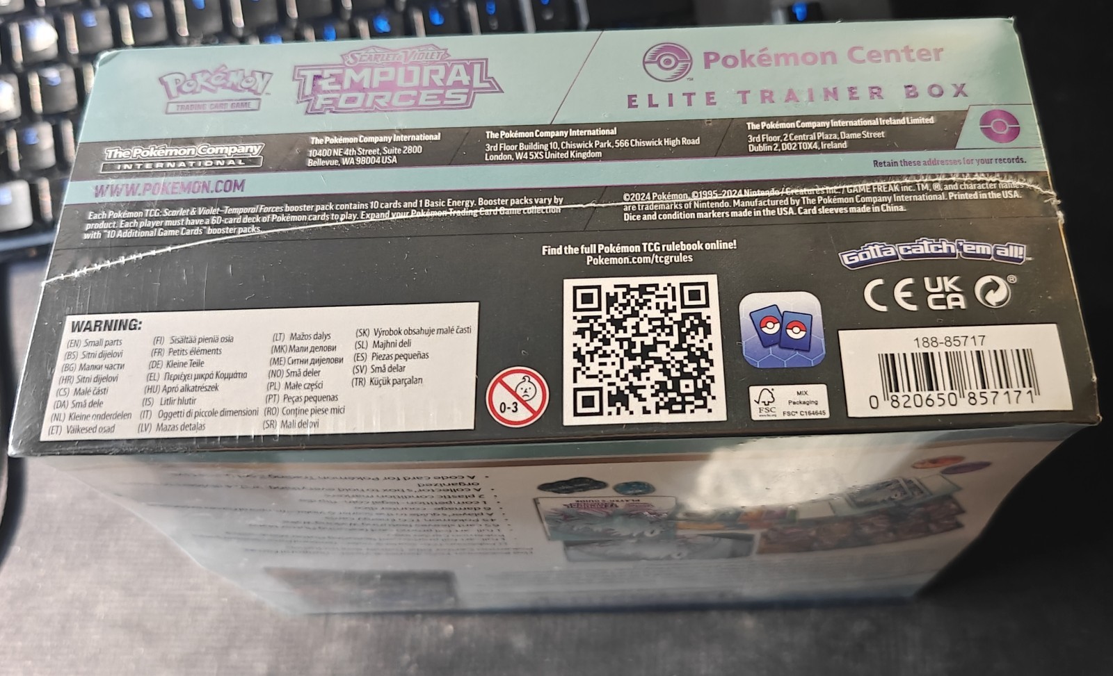 Pokémon TCG Scarlet & Violet—Temporal Forces Pokémon Center ETB Walking Wakes
