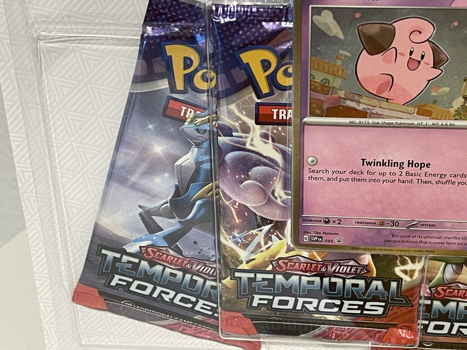 Pokémon TCG Scarlet and Violet Temporal Forces 3-Pack Blisters Jiggly Puff Promo