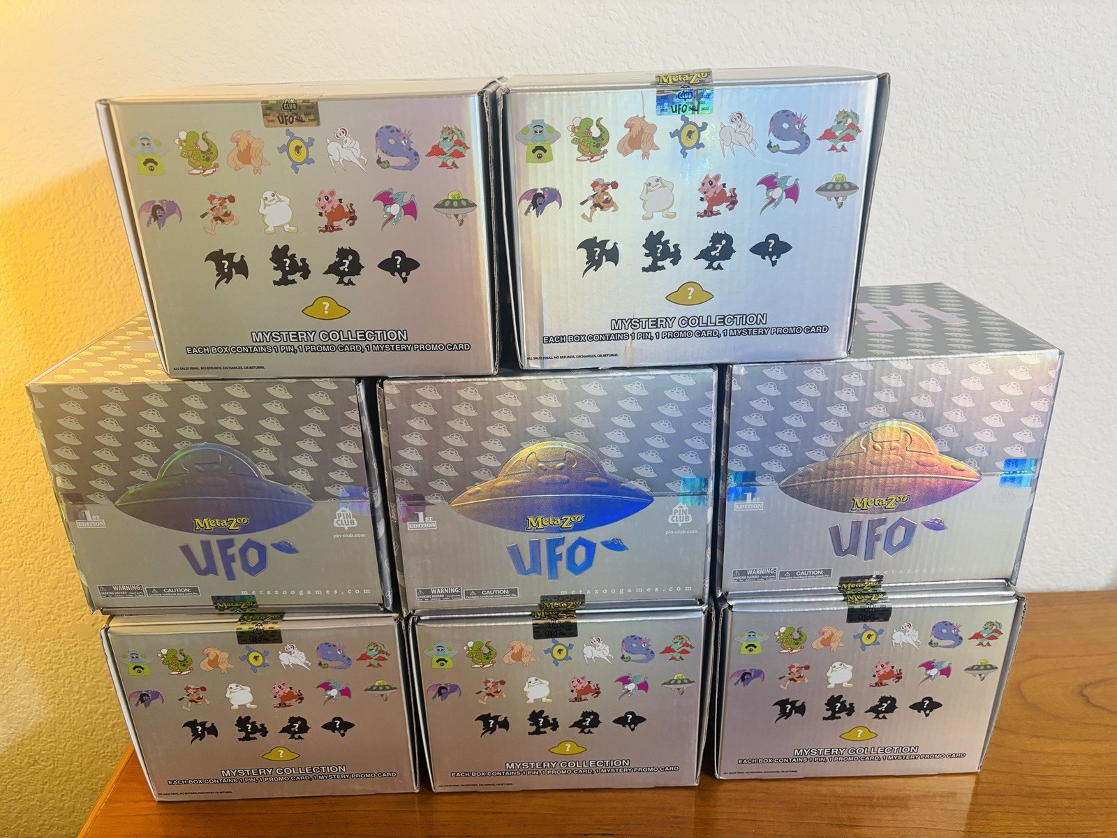 SEALED LOT 8x MetaZoo 1st ed UFO Pin Club Box